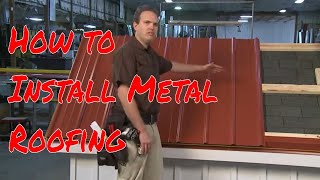 Installing Metal Roofing Panels [upl. by Gayle607]