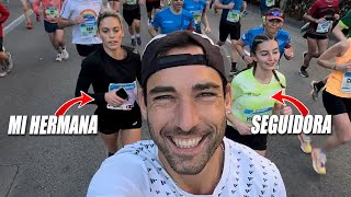 CORRO LA MEDIA MARATÓN DE BARCELONA CON MI HERMANA Y UNA SEGUIDORA [upl. by Alayne]