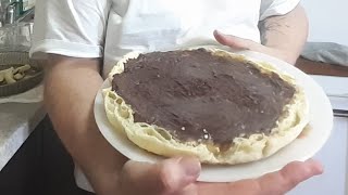 Recette facile👨‍🍳  TARTE BANANE CHOCOLAT ideegouter tartechocolatbananefamillenombreuse [upl. by Bullis491]