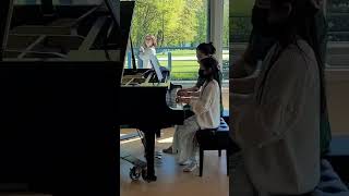 Chopsticks Piano Duet learntoplaypiano PianoMusicPianoDuetPianoRecital [upl. by Anica314]