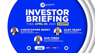 Mayberry Investments Limited Virtual Investor Briefing  MGL [upl. by Rockafellow]