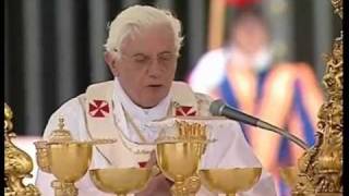 Prefazio Solenne del Sacro Cuore di Gesu cantato da Benedetto XVI [upl. by Buehler]