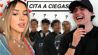 CITA A CIEGAS 1 MUJER VS 5 HOMBRES ❤️ [upl. by Kwabena]