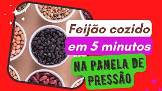 Passo a Passo de Como Cozinhar Feijão na Panela de Pressão em 5 minutos [upl. by Anett246]