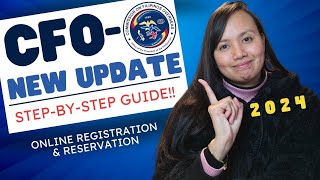 CFO Online Registration amp Reservation UPDATE 2024 [upl. by Ayr122]