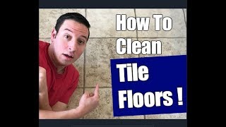 How To Clean Ceramic Tile Floors  Floor Transformation [upl. by Ogu82]