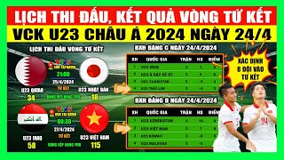 Lịch Thi Đấu Kết Quả Vòng Tứ Kết VCK U23 Châu Á 2024 Ngày 244  Xác Định 4 Trận Tứ Kết U23 Châu Á [upl. by Ardnaxela218]