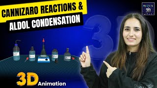 Cannizaro reaction and Aldol Condensation 3D Animation  by Smriti Sharma [upl. by Notyal]