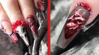 ALTERNATIVE WEDDINGHANDFASTING NAILS  3D ANATOMICAL HEART [upl. by Aisined394]