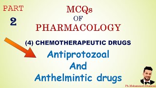 Antiprotozoal and anthelmintic drugs  MCQs  Part2  pharmacology mcqs [upl. by Zoarah611]