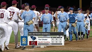 HIGHLIGHTS Baseball vs The Citadel — 32018 [upl. by Gonroff]