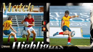 Portugal v Spain  Highlights  Rugby Europe Championship 2024 [upl. by Ahsinar427]