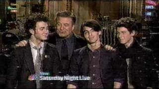 The Jonas Brothers SNL promo  Alec Baldwin threatens Kevin [upl. by Vaas915]