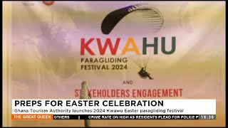 Preps for Easter Ghana Tourism Authority launches 2024 Kwawu Easter paragliding festival 5324 [upl. by Yhpos864]