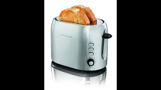 Review Hamilton Beach 2 Slice Metal Toaster 22706 [upl. by Sanson]