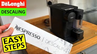 How to descale DeLonghi Nespresso Lattissima One My Machine Easy Steps [upl. by Larine]