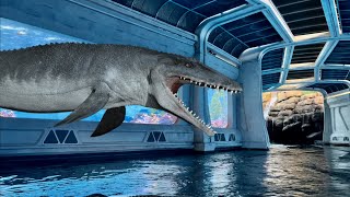 Jurassic World The Ride  Front Row OnRide POV Universal Studios Hollywood 2022 [upl. by Asillim]