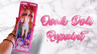 OOAK DOLL REPAINT  BOX CUSTOM  WIG [upl. by Dinin]