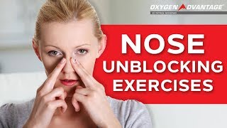 Nose Unblocking Exercises  How To Get Rid Of A Blocked Nose [upl. by Laney492]