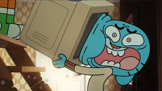 The Amazing World of Gumball  Peoples Reaction to Darwins HighPitched Scream [upl. by Atnauqal]