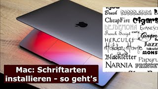 Mac Schriftarten installieren  so gehts [upl. by Ferren]