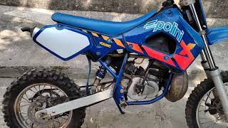 polini x1 50cc motocross machine original conditions made in Italy close look [upl. by Oringa]