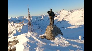 Rocciamelone 3538mt in inverno FPV Long Range MauryX [upl. by Nyltyak]