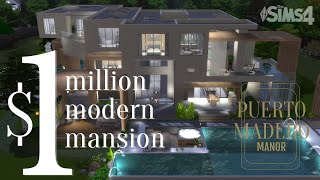 1 Million  Modern Mansion in Brindleton Bay  The Sims 4 [upl. by Llewkcor]