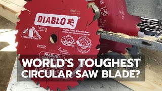 TOOL DEMO Is This The Worlds Toughest Circular Saw Blade [upl. by Lyrret185]