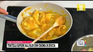 TORTELLI RIPIENI ALLOLIO CON CREMA DI ZUCCA [upl. by Aisauqal768]