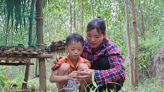 Single mom Harvesting squash to sell Build a chicken coop Ly thi dat [upl. by Engapmahc]