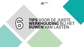 6 tips voor de juiste werkhouding bij het duwen van lasten [upl. by Beyer]