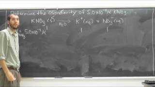 Determine the Osmolarity of a Potassium Nitrate KNO3 Solution [upl. by Yehtomit]