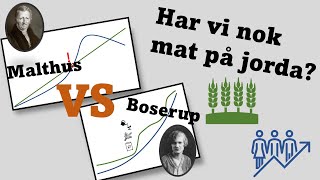 Malthus og Boserups befolkningsteorier [upl. by Novia]