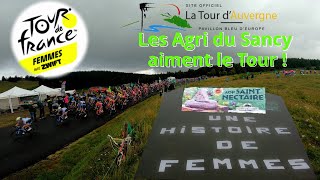 Fresque des Agri du Sancy au passage du TDF Femmes [upl. by Ardnasirk]