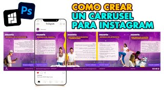 Paso a Paso Crea un Carrusel Perfecto para Instagram en Photoshop 2024 [upl. by Sadinoel]