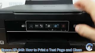 Epson XP245 How to Print a Nozzle Check Test Page and do Cleaning Cycles to Improve Print Quality [upl. by Enom]