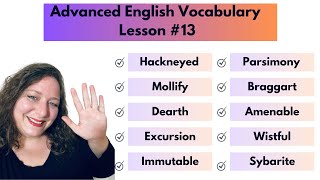 Advanced Vocabulary Builder Lesson 13 [upl. by Nit808]