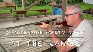 Quackenbush safety cartridge rifle at the range Surprised at the accuracy [upl. by Ajile]