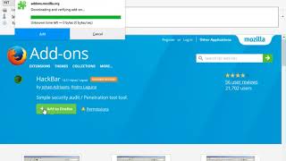 How To Install Hackbar addon In Mozilla Firefox [upl. by Airolg]