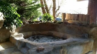 FRED FLINTSTONES CONCRETE hot tub spa jacuzzi BUILD [upl. by Trixy]