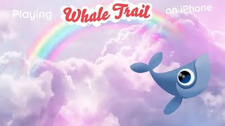 Playing Whale Trail on my iPhone [upl. by Nwahs234]