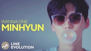 WANNA ONE  MINHYUN Line Evolution [upl. by Ikir]