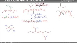 Ejercicios  Nomenclatura de alcanos parte 3 [upl. by Beret214]