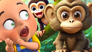 Ten Little Monkey New Year Dance Party  10 Little Monkey  Baby Bobo Nursery Rymes amp Kids Songs [upl. by Michella]