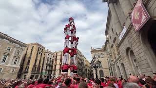 4de8 dels Castellers de Barcelona a la diada històrica de la Mercè [upl. by Lon]