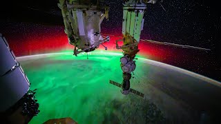 ISS Timelapse  Starlink Aurora amp Milky Way 10 Aug 2024 [upl. by Kellyann]