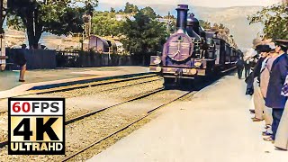 4k 60fps  Arrival of a Train at La Ciotat  The Lumière Brothers 1896 [upl. by Jens]