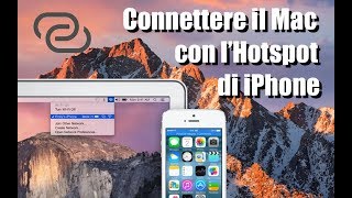 Tutorial Mac 140  Usare la connessione di iPhone per connettere il Mac al Web [upl. by Llenna6]