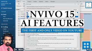 Introducing NVivo 15 With AI Features  Thematic Analysis Using AI  First amp Only Video on YouTube [upl. by Pacian]